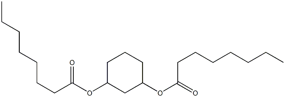 Dioctanoic acid 1,3-cyclohexanediyl ester Struktur