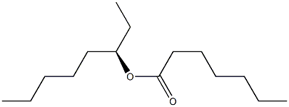 (+)-Heptanoic acid (R)-1-ethylhexyl ester Struktur