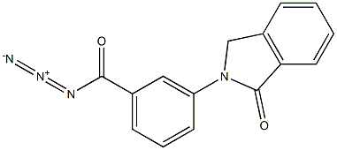 3-[(1-Oxo-1,3-dihydro-2H-isoindol)-2-yl]benzoyl azide Struktur