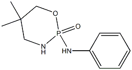 2-[(Phenyl)amino]-5,5-dimethyltetrahydro-2H-1,3,2-oxazaphosphorine 2-oxide Struktur