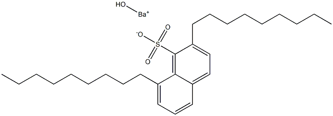 2,8-Dinonyl-1-naphthalenesulfonic acid hydroxybarium salt Struktur