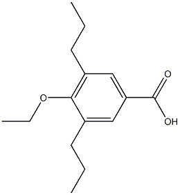 3,5-Dipropyl-4-ethoxybenzoic acid Struktur