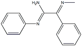 2,N2-Diphenyl-2-(methylimino)acetamidine Struktur