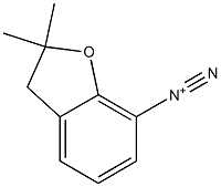 2,3-Dihydro-2,2-dimethyl-7-benzofurandiazonium Struktur