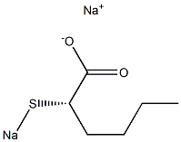 [S,(+)]-2-(Sodiothio)hexanoic acid sodium salt Struktur