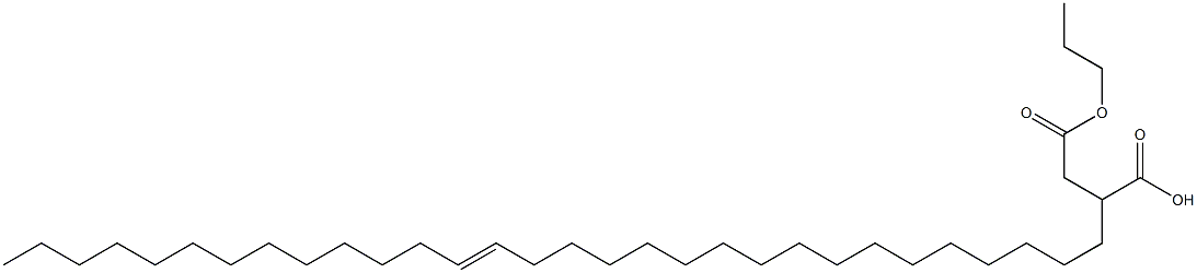 2-(17-Triacontenyl)succinic acid 1-hydrogen 4-propyl ester Struktur