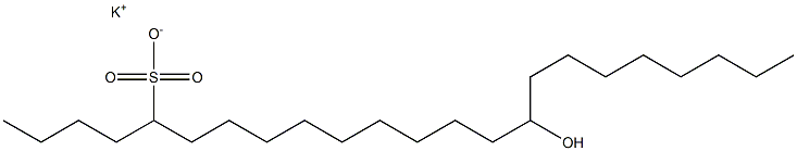 15-Hydroxytricosane-5-sulfonic acid potassium salt Struktur