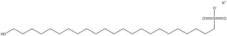 23-Hydroxytricosane-1-sulfonic acid potassium salt Struktur