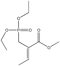 2-[(Diethoxyphosphinyl)methyl]-2-butenoic acid methyl ester Struktur