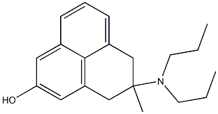 2-(Dipropylamino)-2-methyl-2,3-dihydro-1H-phenalen-5-ol Struktur