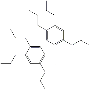 5,5'-Isopropylidenebis(1,2,4-tripropylbenzene) Struktur