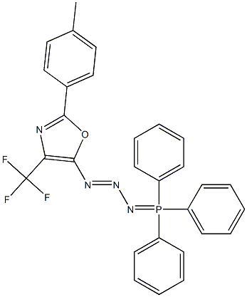 4-(Trifluoromethyl)-2-(4-methylphenyl)-5-[3-(triphenylphosphoranylidene)triazen-1-yl]oxazole Struktur