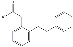 2-[2-(2-Phenylethyl)phenyl]acetic acid Struktur