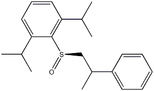 2,6-Diisopropylphenyl[(R)-2-phenylpropyl] sulfoxide Struktur