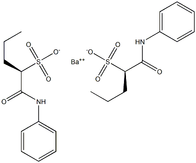 Bis[[R,(+)]-1-(phenylcarbamoyl)-1-butanesulfonic acid] barium salt Struktur