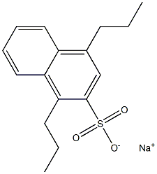 1,4-Dipropyl-2-naphthalenesulfonic acid sodium salt Struktur