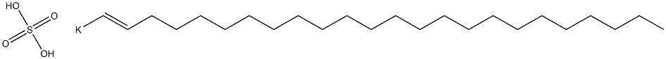 Sulfuric acid 1-tetracosenyl=potassium salt Struktur