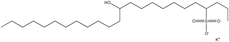 12-Hydroxytetracosane-4-sulfonic acid potassium salt Struktur