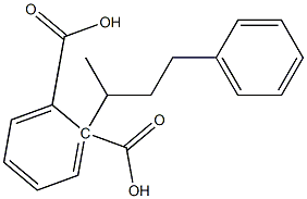 (-)-Phthalic acid hydrogen 2-[(R)-1-methyl-3-phenylpropyl] ester Struktur