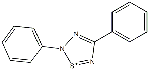 2,4-Diphenyl-2H-1,2,3,5-thiatriazol-1-ium Struktur