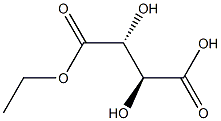 meso-Tartaric acid hydrogen 1-ethyl ester Struktur