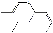 (Z)-4-[(E)-1-Propenyloxy]-2-octene Struktur