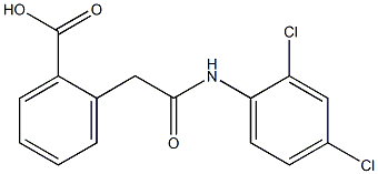 2-[2-[2,4-Dichloroanilino]-2-oxoethyl]benzoic acid Struktur