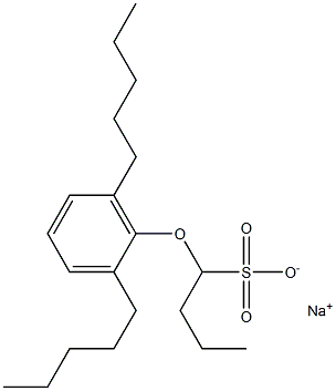 1-(2,6-Dipentylphenoxy)butane-1-sulfonic acid sodium salt Struktur