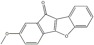 2-Methoxy-10H-benzo[b]indeno[2,1-d]furan-10-one Struktur