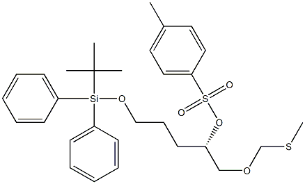 4-Methylbenzenesulfonic acid (1S)-1-(methylthiomethoxymethyl)-4-(tert-butyldiphenylsiloxy)butyl ester Struktur