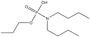 N,N-Di(butyl)amidophosphoric acid hydrogen propyl ester Struktur