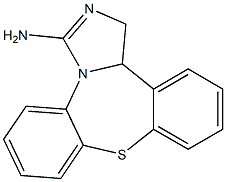 1,13b-Dihydrodibenz[b,f]imidazo[1,5-d][1,4]thiazepin-3-amine Struktur