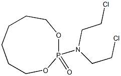 2-[Bis(2-chloroethyl)amino]-1,3-dioxa-2-phosphacyclononane 2-oxide Struktur