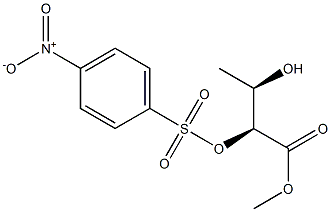 (2S,3R)-2-[(4-Nitrophenylsulfonyl)oxy]-3-hydroxybutanoic acid methyl ester Struktur