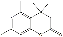 4,4,5,7-Tetramethyl-3,4-dihydro-2H-1-benzopyran-2-one Struktur