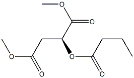 [S,(-)]-2-(Butyryloxy)succinic acid dimethyl ester Struktur