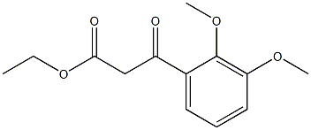 2,3-Dimethoxybenzoylacetic acid ethyl ester Struktur