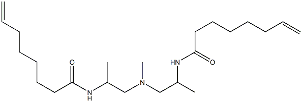 N,N'-[Methyliminobis(1-methyl-2,1-ethanediyl)]bis(7-octenamide) Struktur