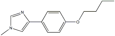 4-(4-Butoxyphenyl)-1-methyl-1H-imidazole Struktur