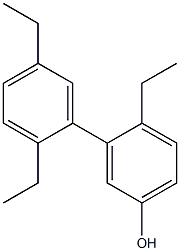 4-Ethyl-3-(2,5-diethylphenyl)phenol Struktur