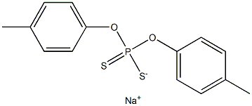 Dicresyldithiophosphoric acid sodium salt Struktur