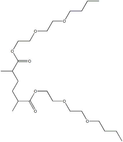 2,5-Dimethyladipic acid bis[2-(2-butoxyethoxy)ethyl] ester Struktur