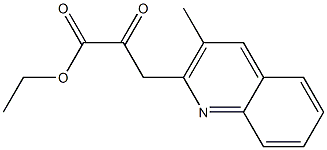 3-(3-Methylquinolin-2-yl)-2-oxopropanoic acid ethyl ester Struktur