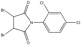 1-(2,4-Dichlorophenyl)-3,4-dibromopyrrolidine-2,5-dione Struktur