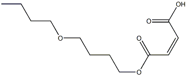 Maleic acid hydrogen 1-(4-butoxybutyl) ester Struktur