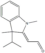 (3-Isopropyl-1,3-dimethylindolin-2-ylidene)acetaldehyde Struktur