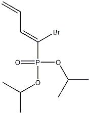 [(1Z)-1-Bromo-1,3-butadienyl]phosphonic acid diisopropyl ester Struktur