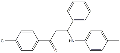 1-(4-Chlorophenyl)-3-(phenyl)-3-[(4-methylphenyl)amino]propan-1-one Struktur