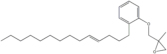 2-(4-Tetradecenyl)phenyl 2-methylglycidyl ether Struktur