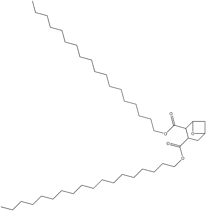 7-Oxabicyclo[3.1.1]heptane-2,3-dicarboxylic acid dioctadecyl ester Struktur